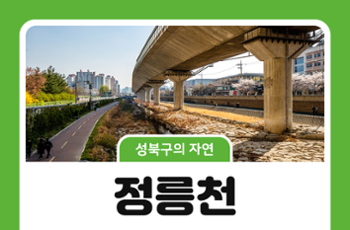 [성북구의 자연] 정릉천, 마을을 지나 흐르다